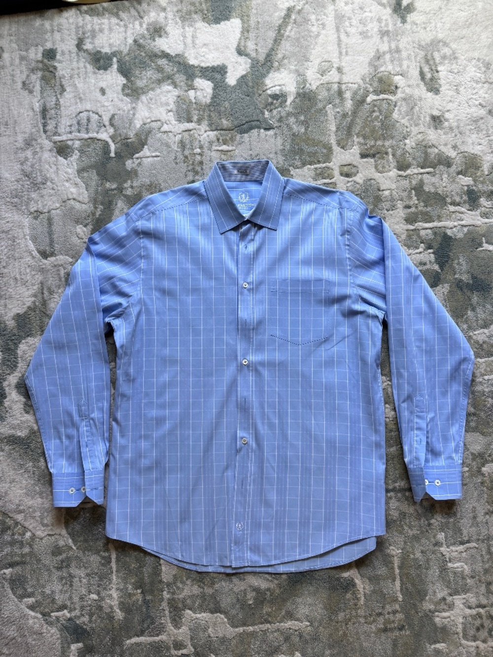 Bugatchi Uomo XL Mens Dress Shirt; Shaped Fit
